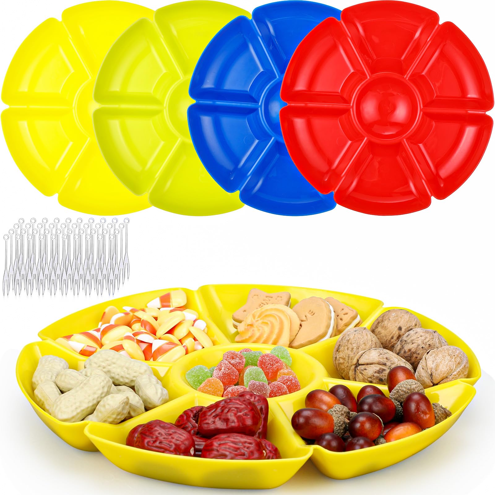 Amazon.com: Zhehao 4 Pcs Sectional Heavyweight Plastic Divided